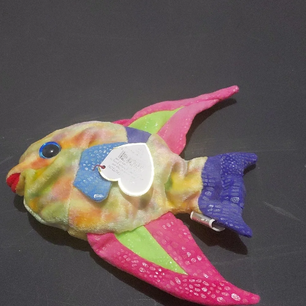 Colorful Plush Fish Toy for Pets